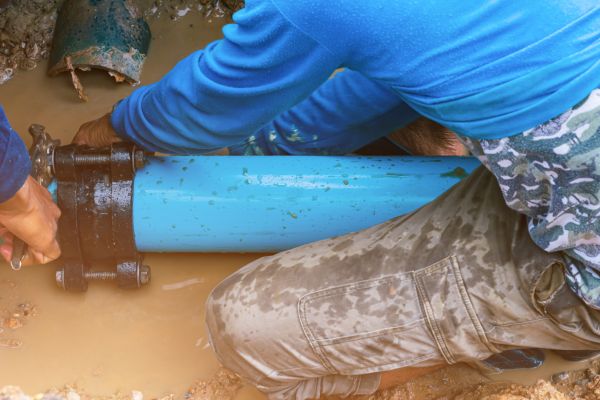 Underground Water Line Repair in Saint Petersburg